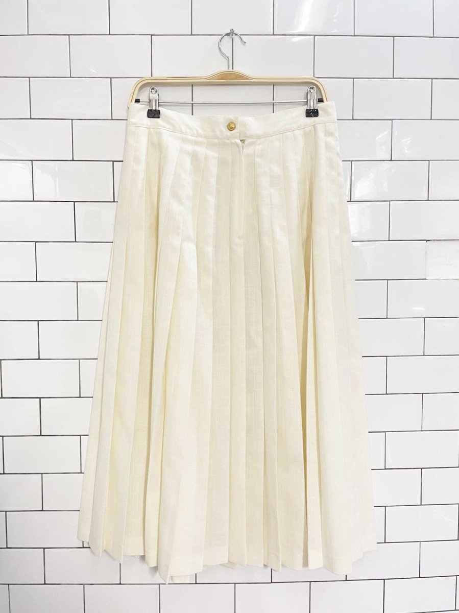 vintage 80s fitting image pleated midi skirt - good market thrift store