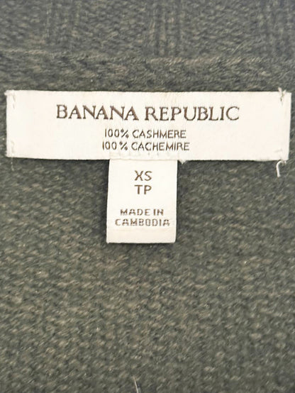 banana republic 100% cashmere mock neck boxy knit sweater