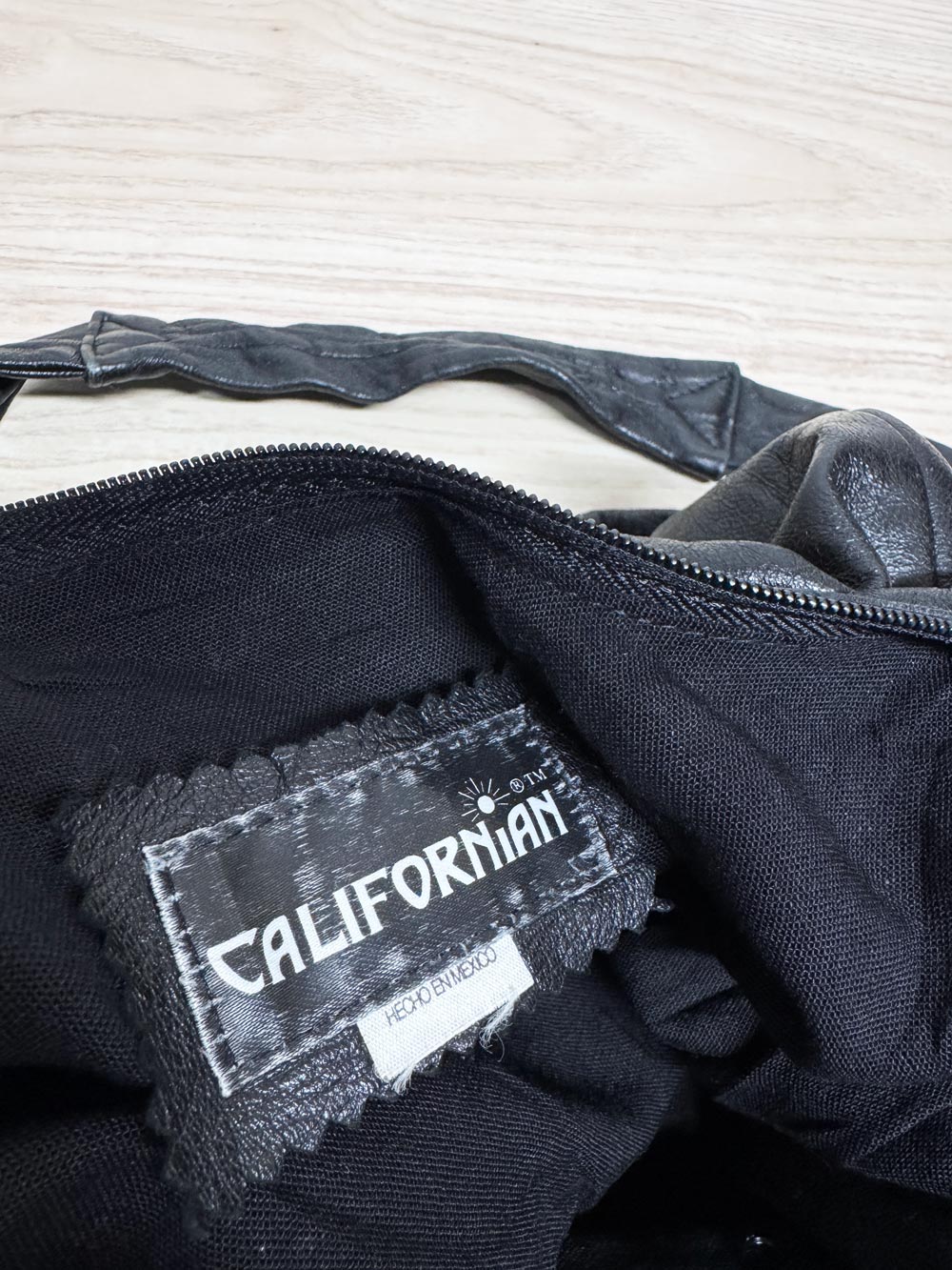 vintage 90s californian soft leather slouchy shoulder bag
