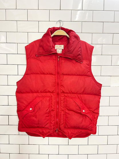 vintage 80s swan brand down vest - good market thrift store