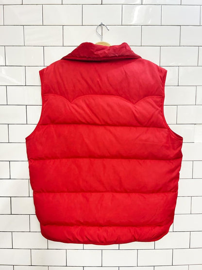 vintage 80s swan brand down vest - good market thrift store