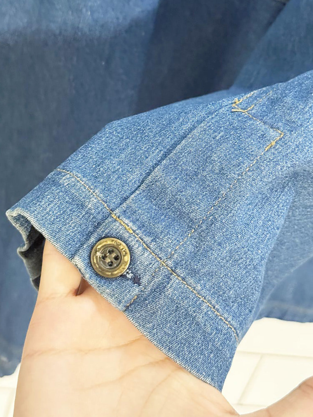 vintage koret city blues full zip light denim jacket