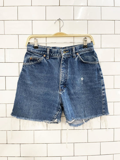 vintage 90s lee cut off denim shorts - good market thrift store