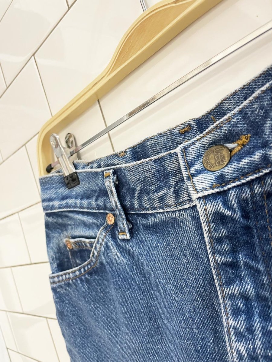 vintage 90s lee cut off denim shorts - good market thrift store