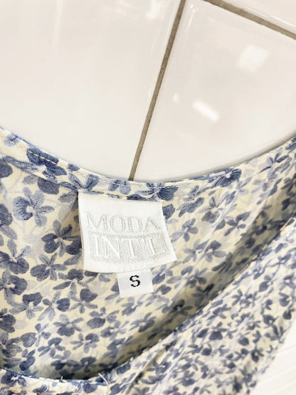 vintage 00s moda int'l floral pleated tie back jumpsuit - good market thrift store