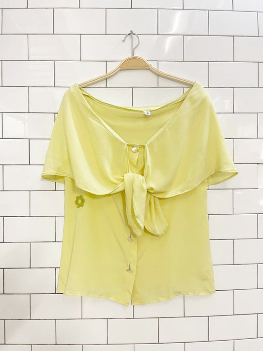 rework x vintage 100% silk made in italy blouse | gruppo GFT - good market thrift store