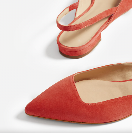 everlane the editor suede slingback flats