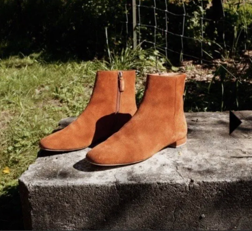 dôen bowery suede ankle boot - size 36.5