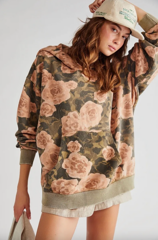 we the free 2023 it's a vibe rose printed hoodie