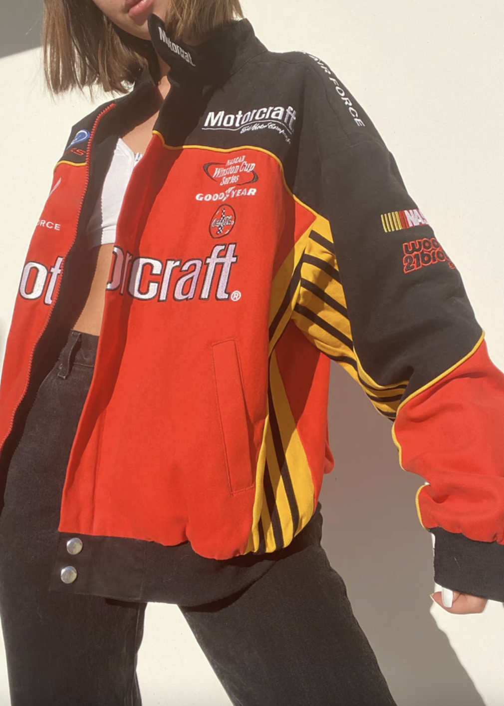vintage 90s motocraft nascar winston cup jacket