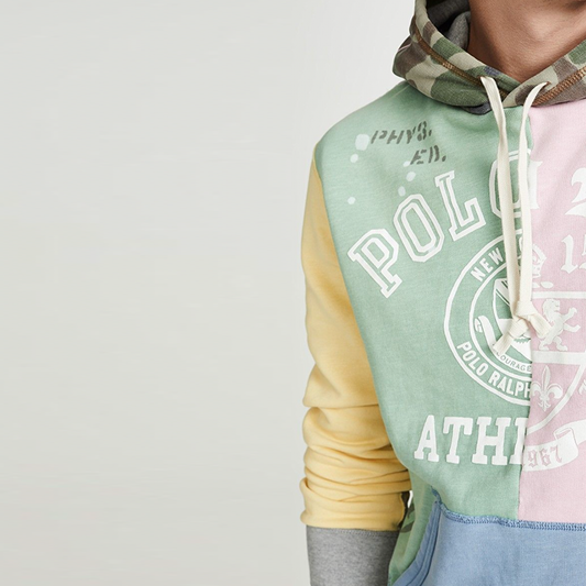 polo ralph lauren 2023 patchwork fleece hoodie