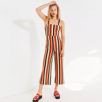 UO delaney striped jumpsuit