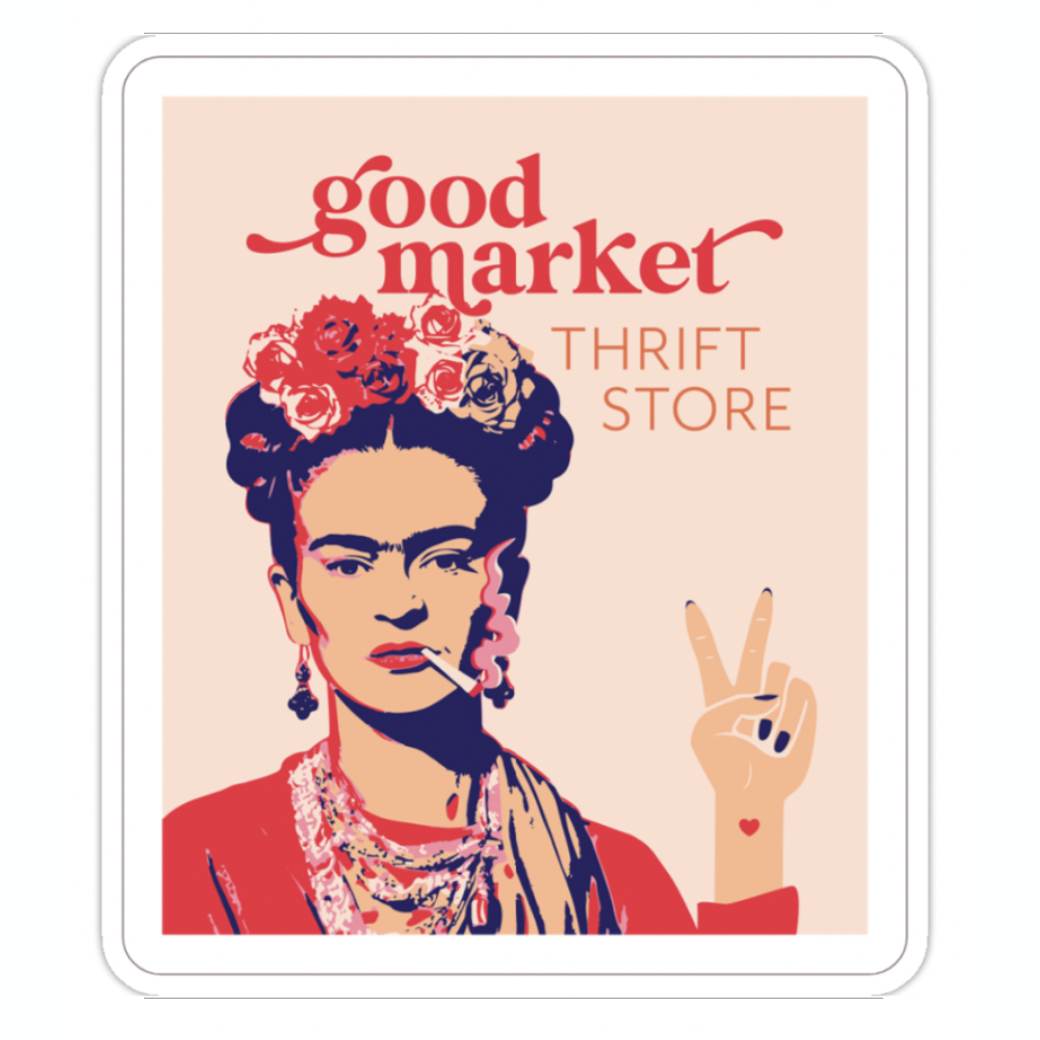 frida khalo tokes sticker