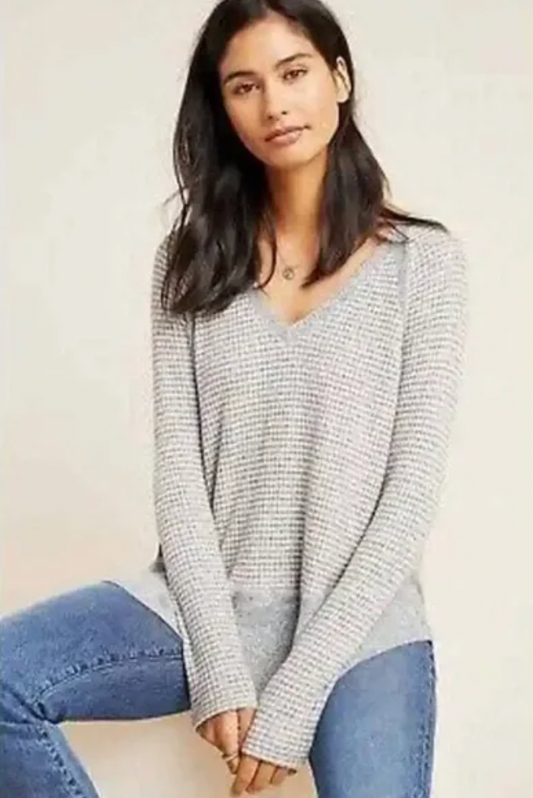 eri + ali dorotea raglan waffle long sleeve