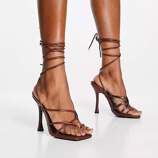 asos 2023 natalie strappy toe loop sandals