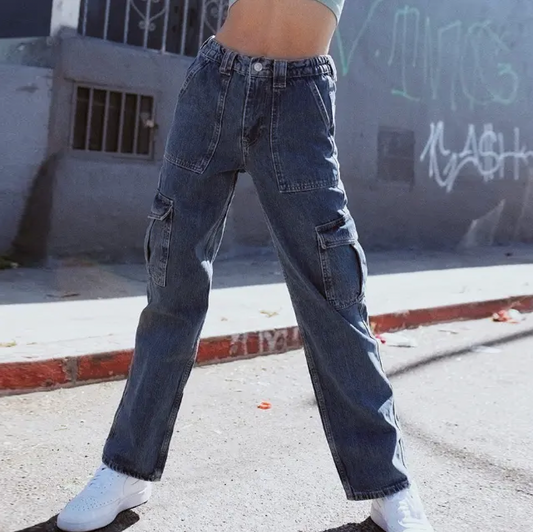 bdg wide leg cargo skate jeans