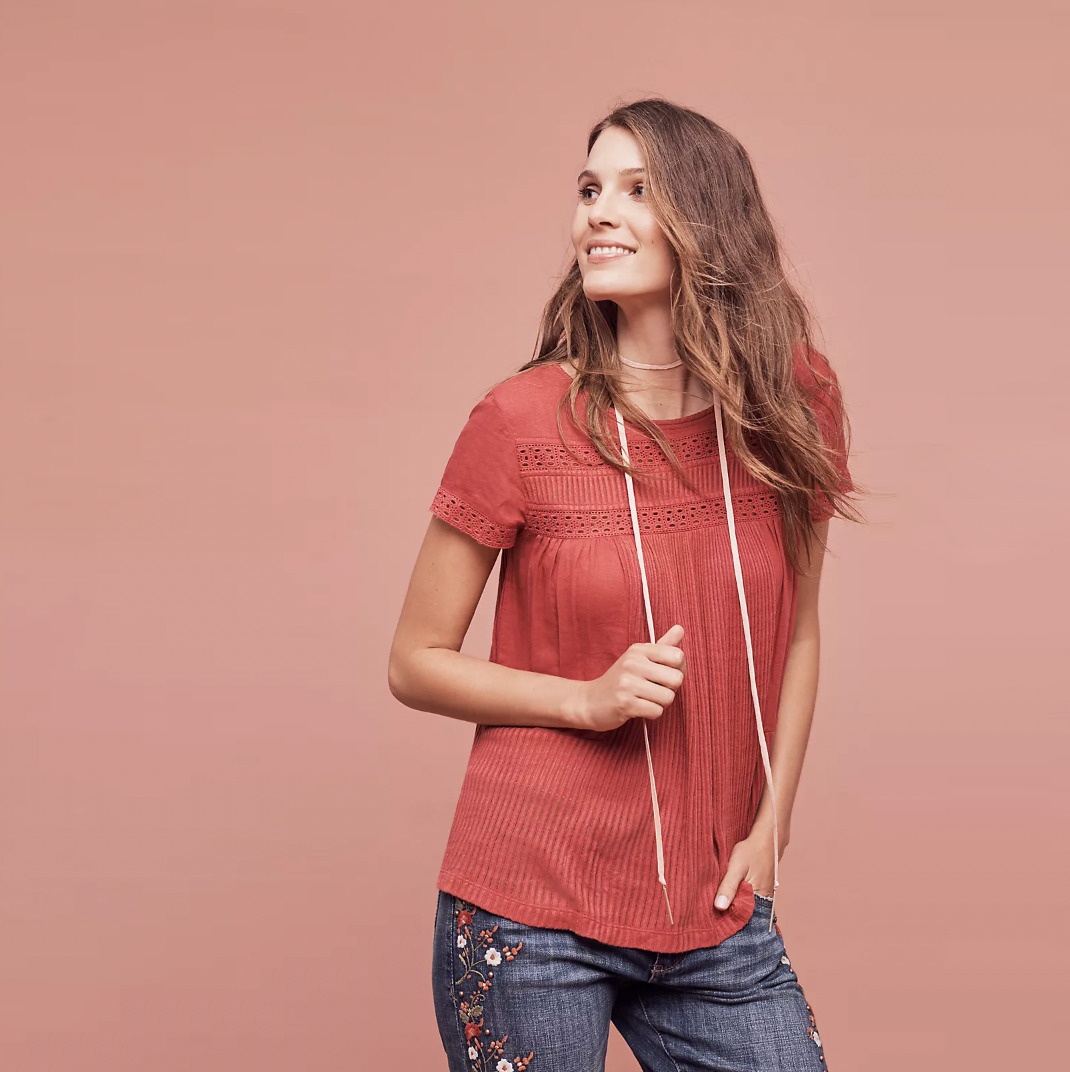 meadow rue white galicia eyelet top