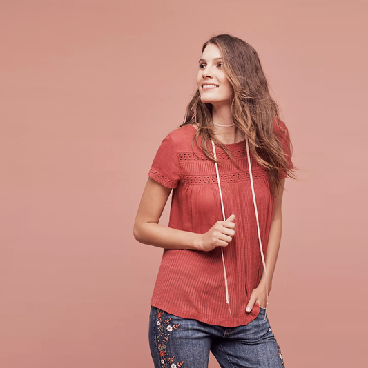 meadow rue white galicia eyelet top