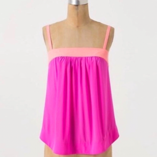 anthro hd in paris bright silk tank