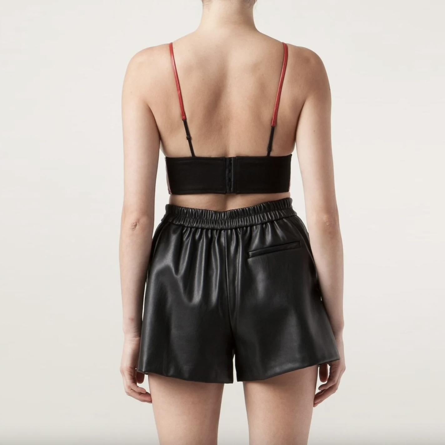 love leather lamb + silk babe long line bralette