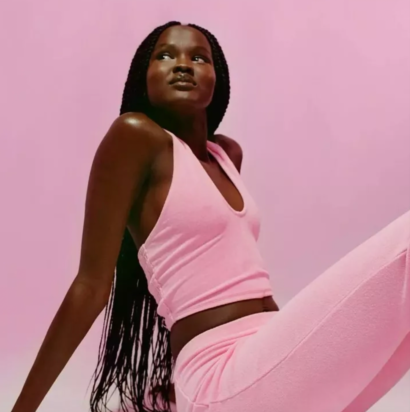 UO x juicy terry halter crop top