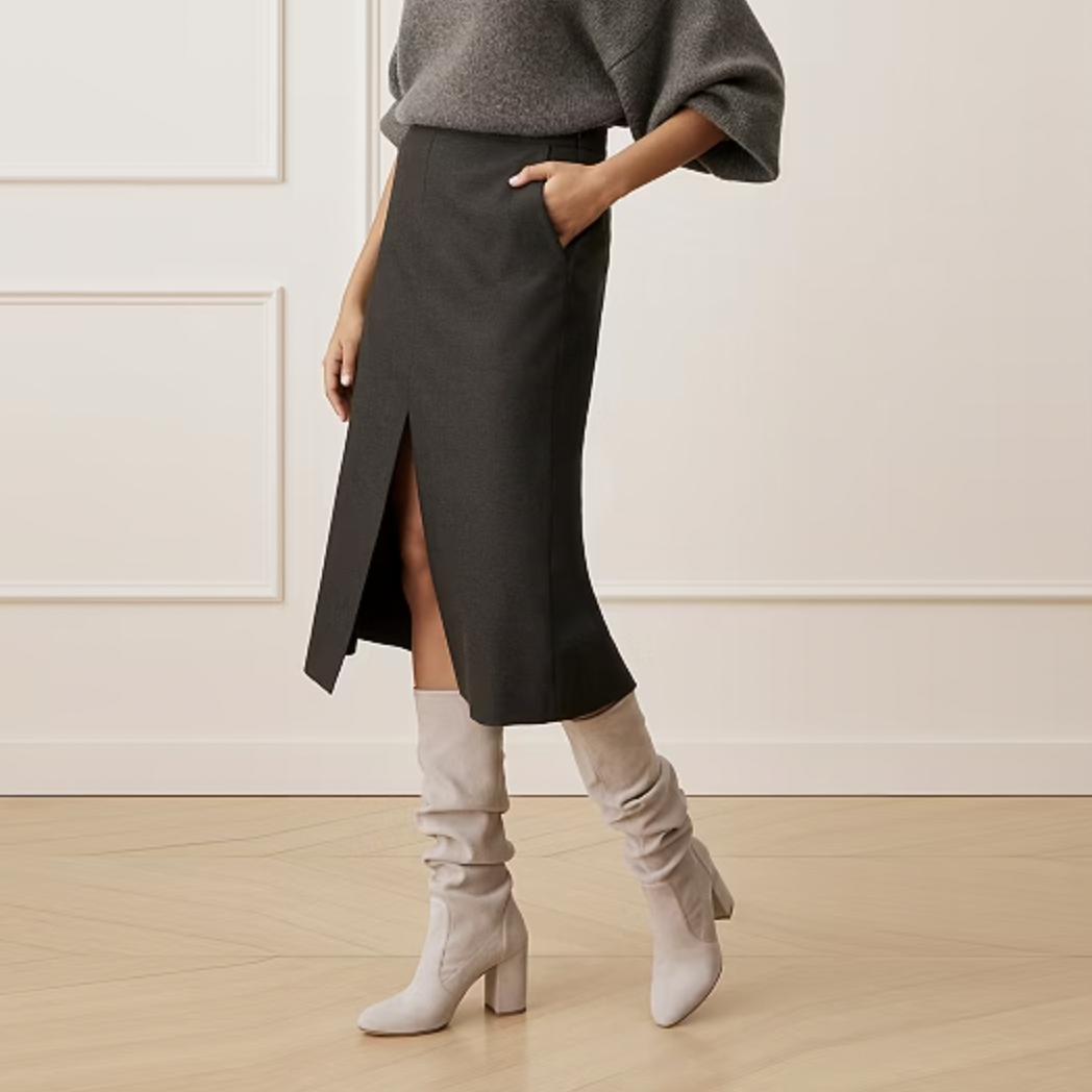 nwot 1. state suede heeled slouchy boots