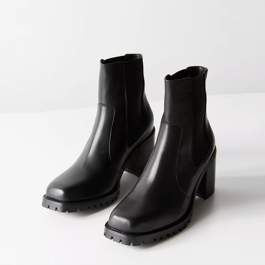 UO beth square toe leather chelse boot