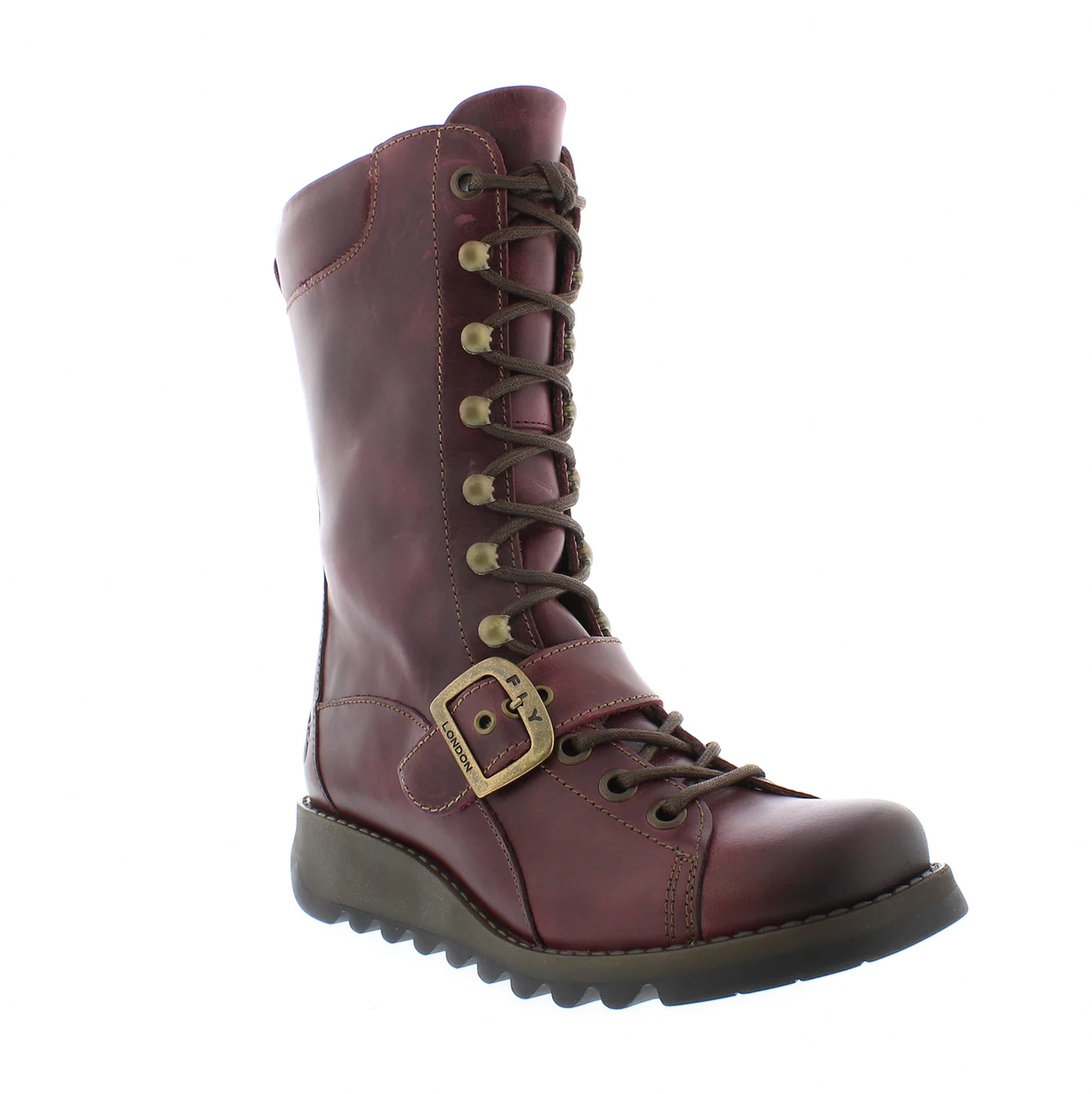 fly london leather selu combat boot
