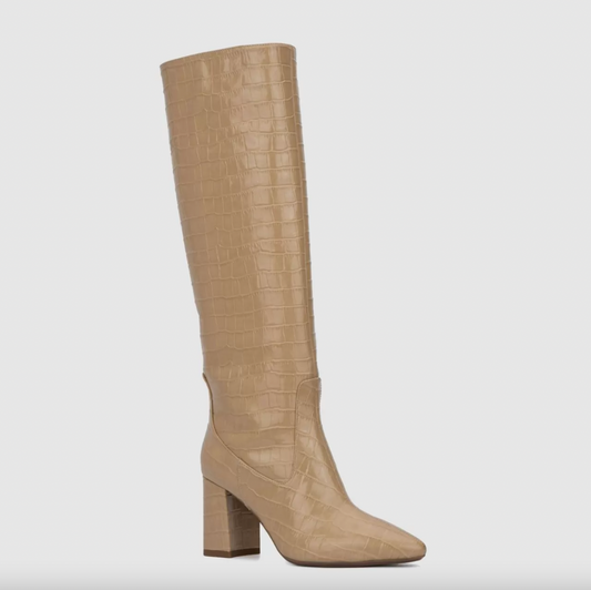 aquatalia 2023 patton croc embossed leather heeled boots