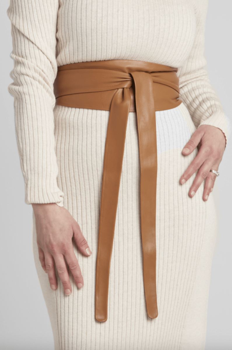 inwear butter leather classic wrap belt - good market thrift store