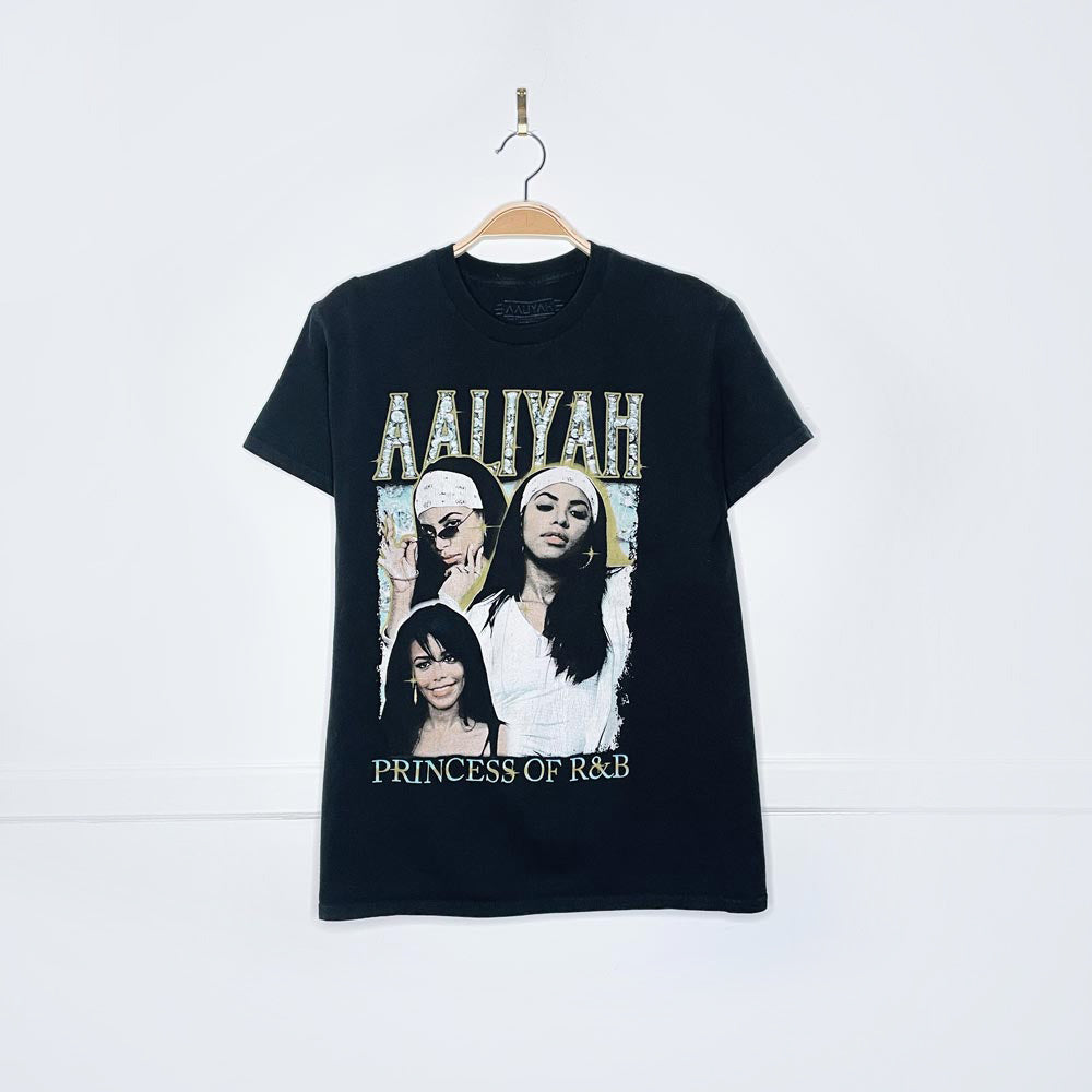 aaliyah princess of r&b graphic tee