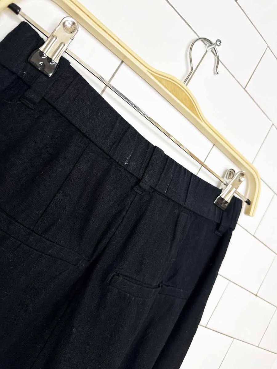 abercrombie linen-blend pleated wide leg trouser - good market thrift store