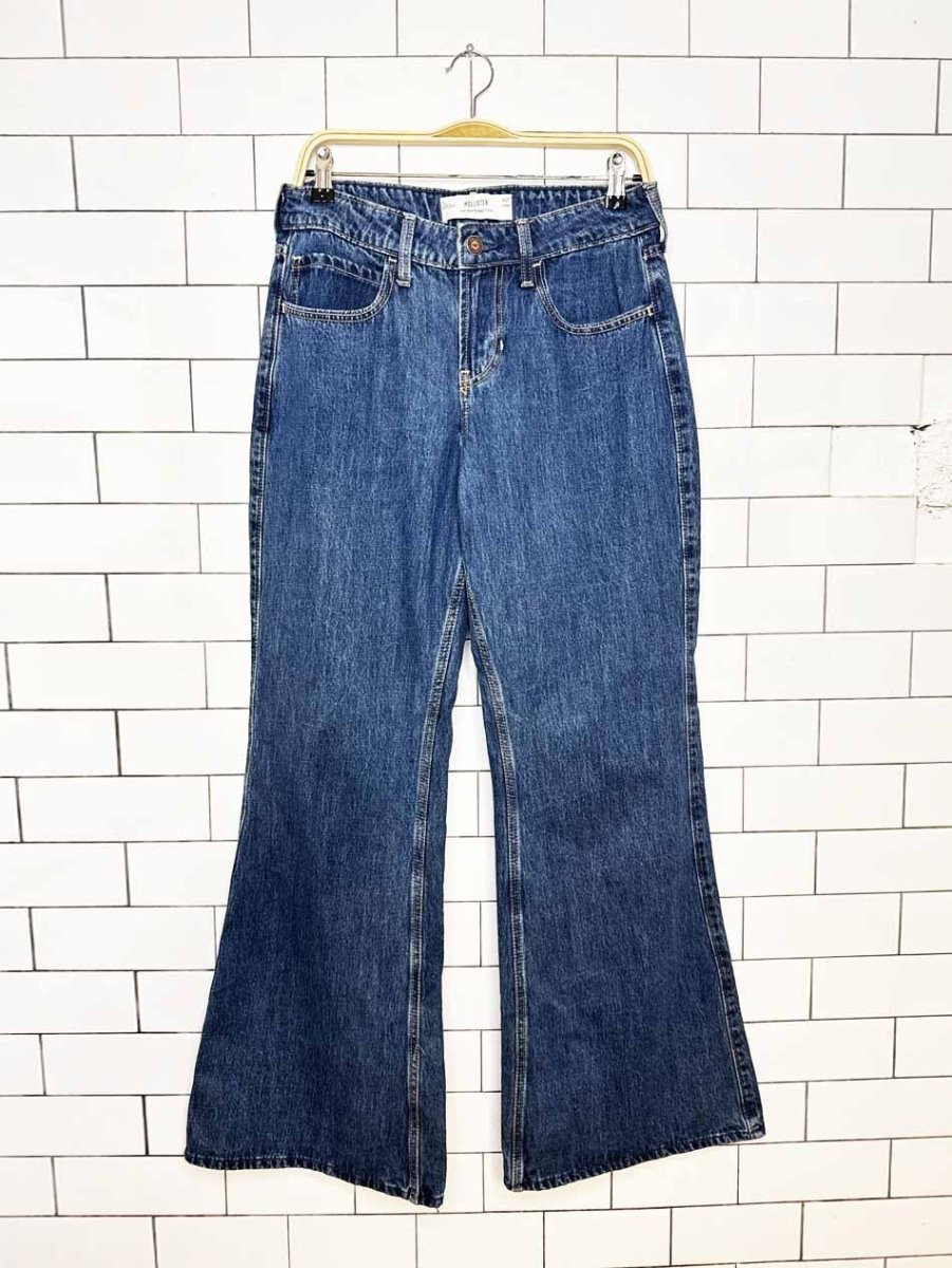 abercrombie low-rise baggy flare leg jeans - good market thrift store
