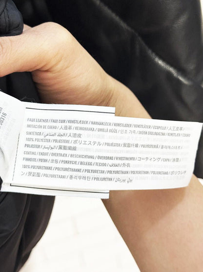 abercrombie quilted faux leather hooded long puffer coat - good market thrift store