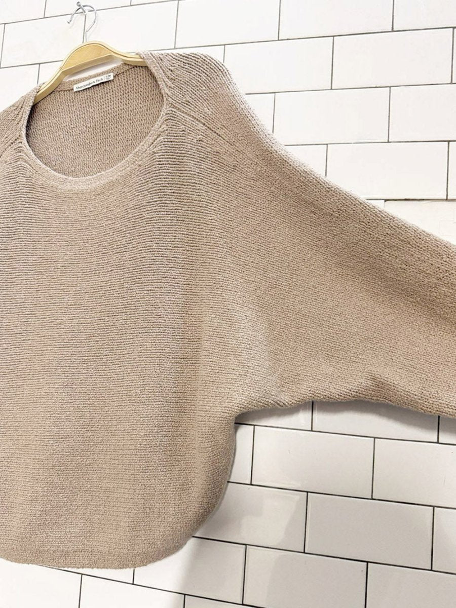 abercrombie slouchy knit dolman sleeve sweater - good market thrift store