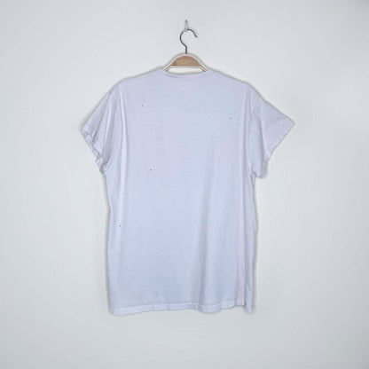 acdc highway to hell '79 distressed tee - size medium