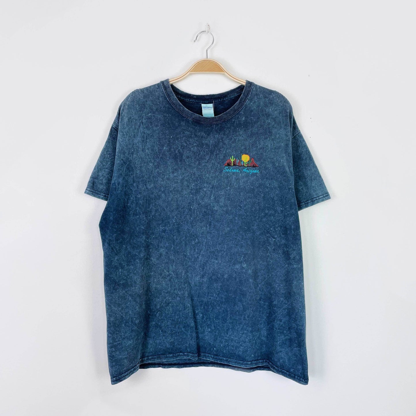 vintage sedona cactus acid wash tee