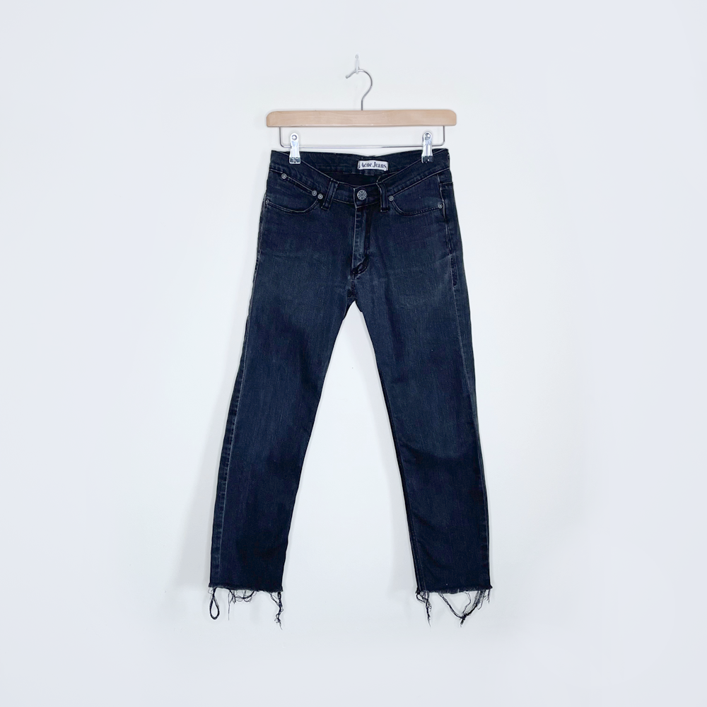 acne jeans max cash slim jean raw hem - size M29