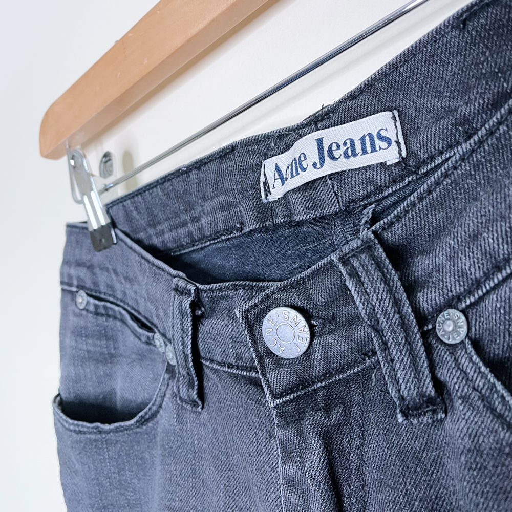 acne jeans max cash slim jean raw hem - size M29