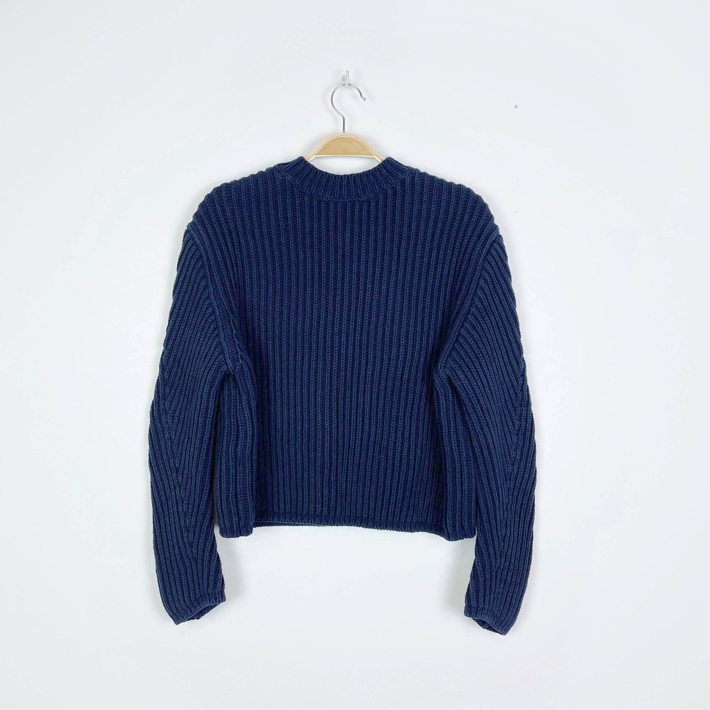 acne studios ribbed-knit crew sweater - size xs