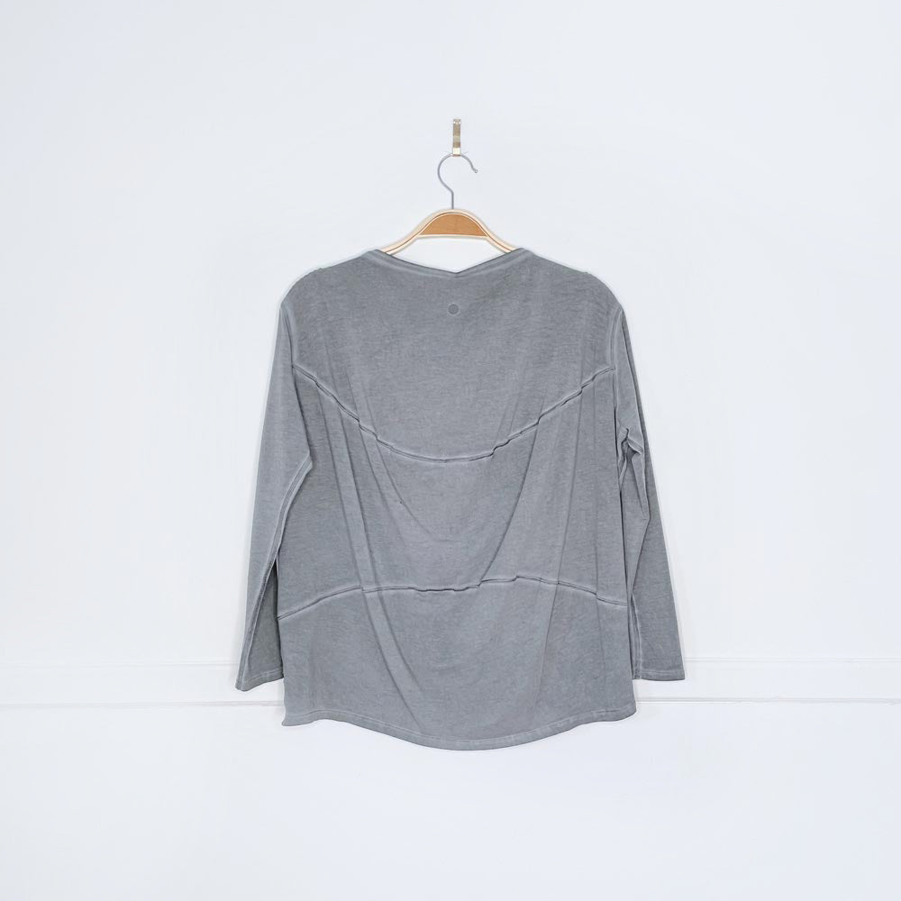 lululemon 2023 back in action long sleeve fade