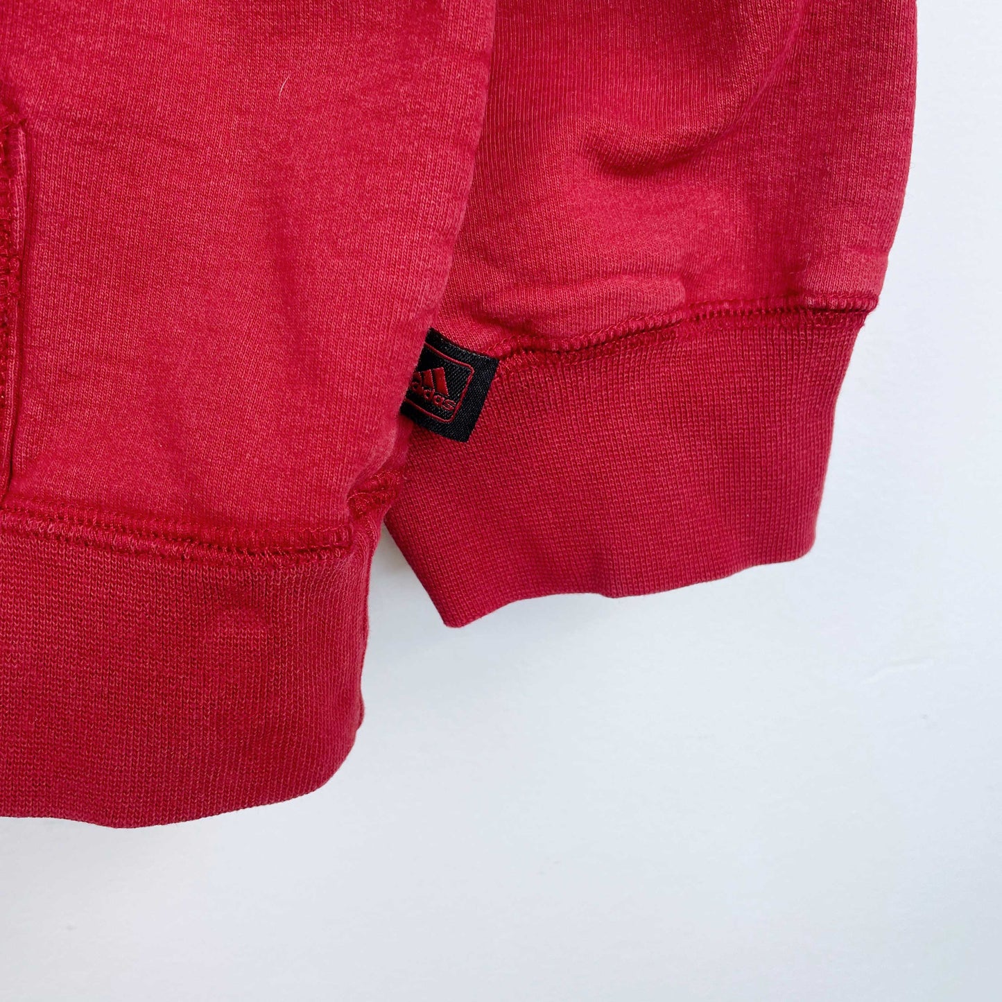 vintage 00's adidas red logo hoodie