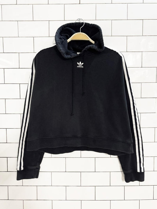 adidas originals crop hooded sweatshirt - good market thrift store