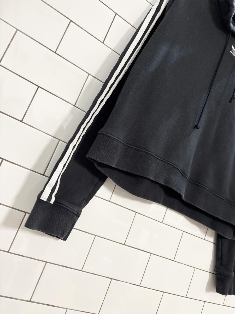 adidas originals crop hooded sweatshirt - good market thrift store