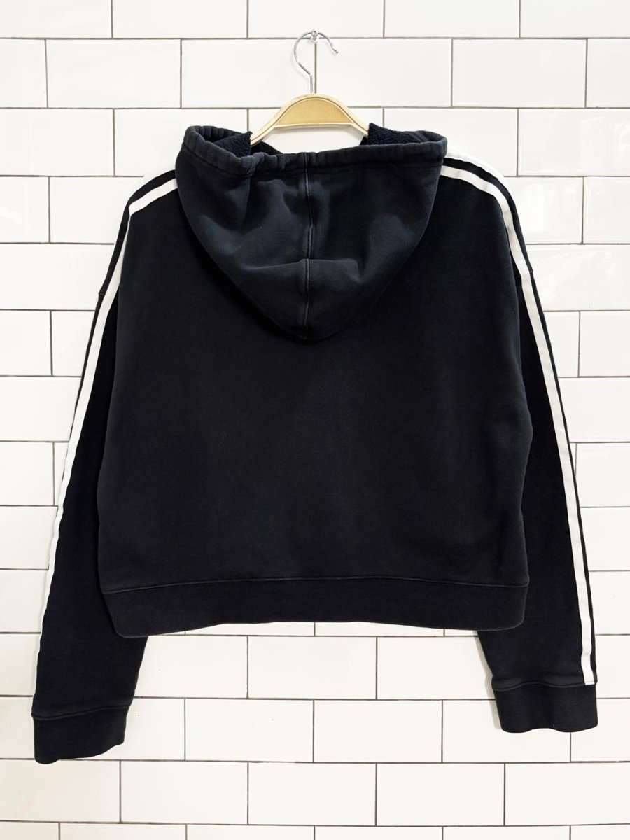 adidas originals crop hooded sweatshirt - good market thrift store