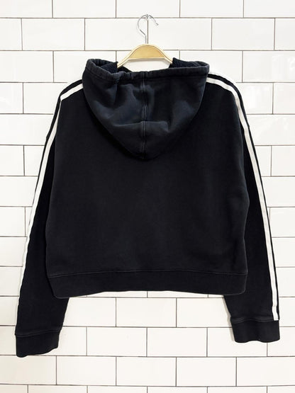 adidas originals crop hooded sweatshirt - good market thrift store