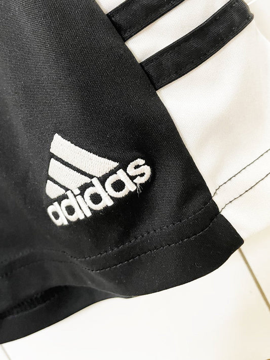 adidas stripe sporty prep athletic shorts - good market thrift store