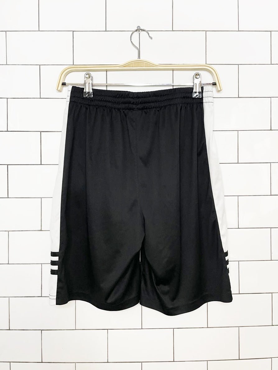 adidas stripe sporty prep athletic shorts - good market thrift store