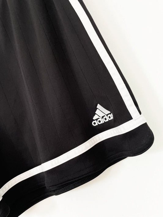 adidas three stripes sateen stripe sporty prep athletic shorts - good market thrift store