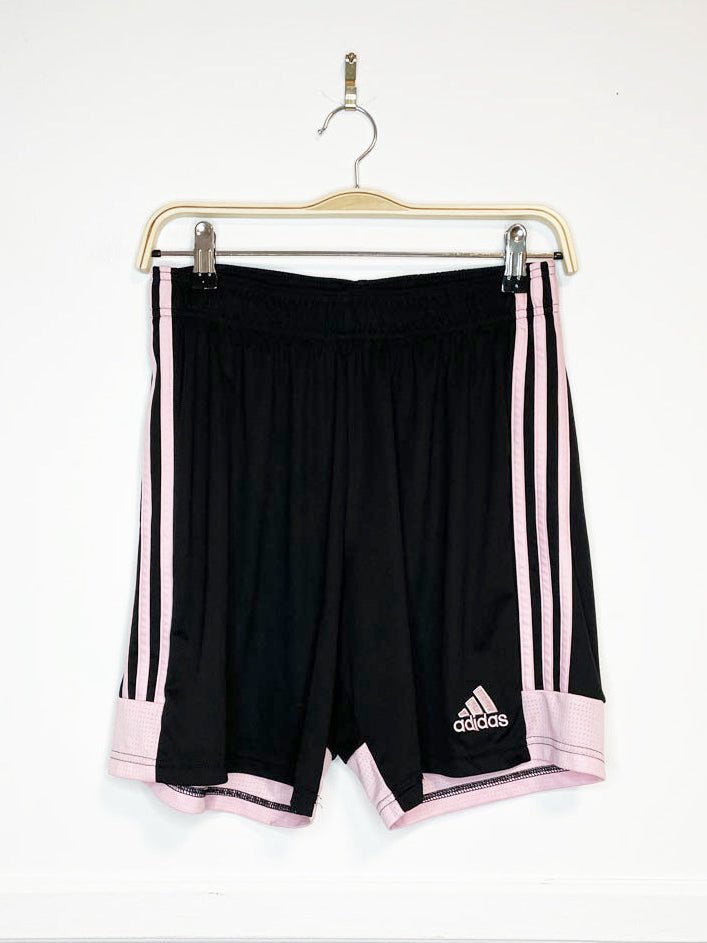 adidas three stripes sporty prep athletic shorts - good market thrift store